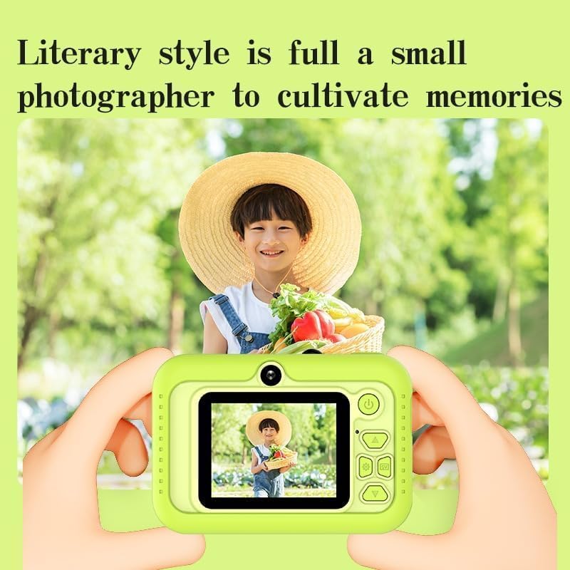 Dual HD 1080P Kids Camera Toy with Video Recording and Games