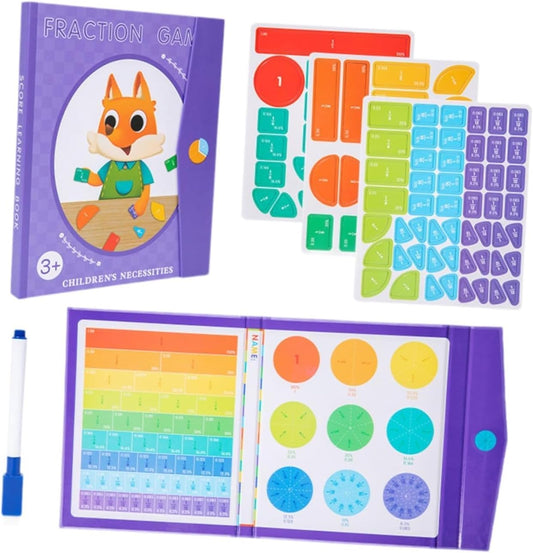 Math Manipulatives Fraction Tiles & Circles for Kids