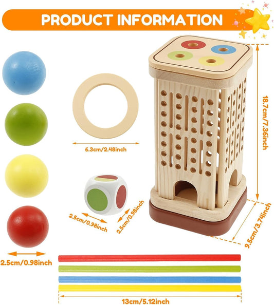 Montessori Wooden Board Game for Kids – Fine Motor Skills & Early Education