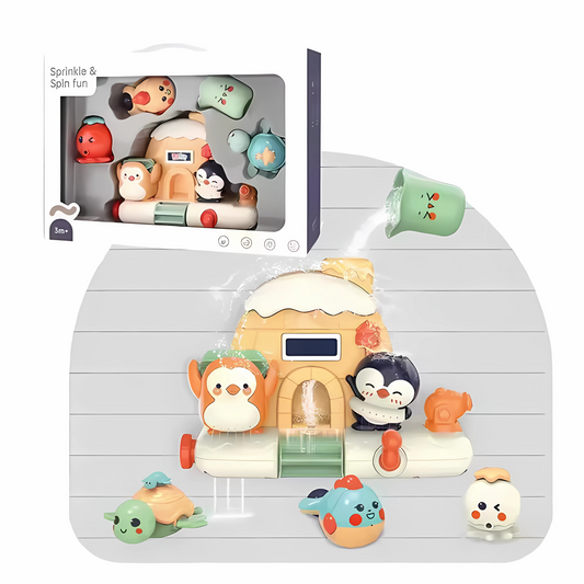 Twisoo Animal Penguin Waterfall Bathtub Toys for Babies