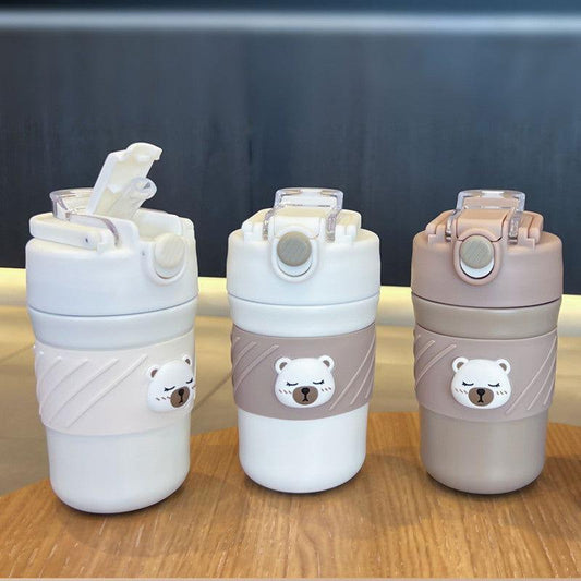 Cute 450 ML Bear Thermal Coffee & Water Cup for Office and Home - Twisoo
