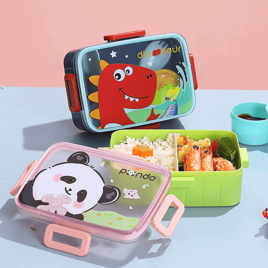 Cute Dino Plastic Bento Lunch Box for Kids - Twisoo
