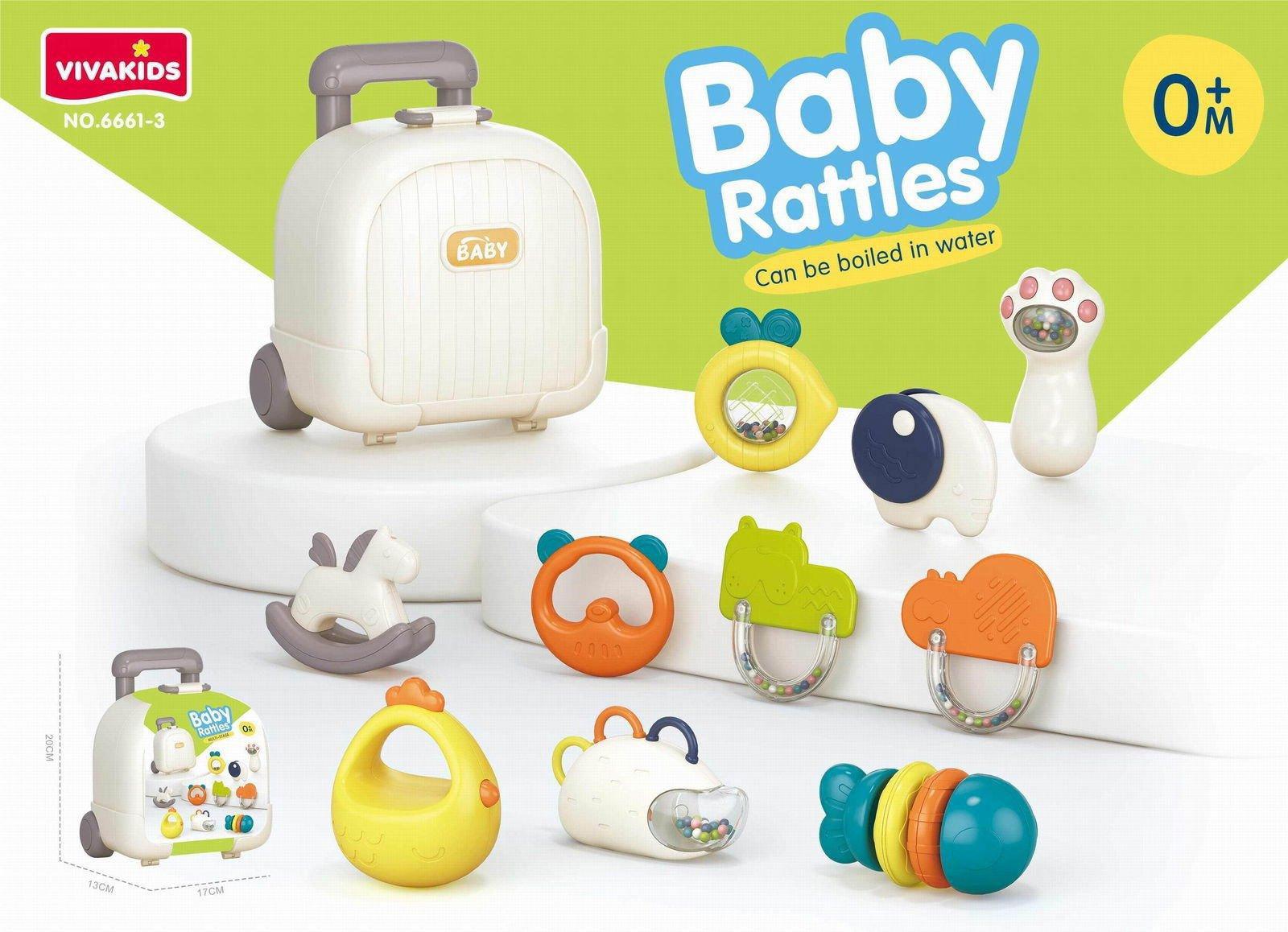 10pcs Rattle Toys Set with Suitcase for Infants | Safe and Fun Developmental Toy - Twisoo