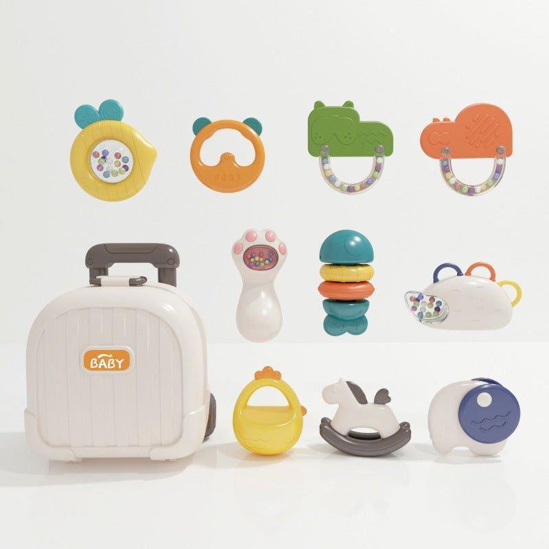 10pcs Rattle Toys Set with Suitcase for Infants | Safe and Fun Developmental Toy - Twisoo