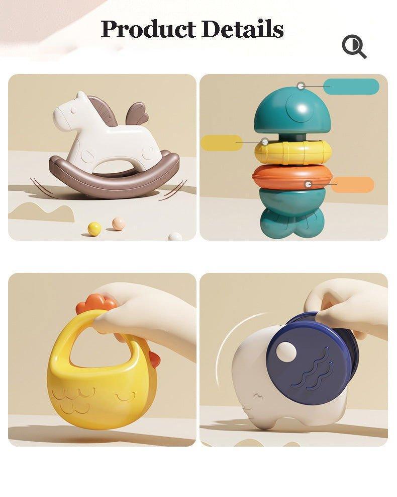 10pcs Rattle Toys Set with Suitcase for Infants | Safe and Fun Developmental Toy - Twisoo