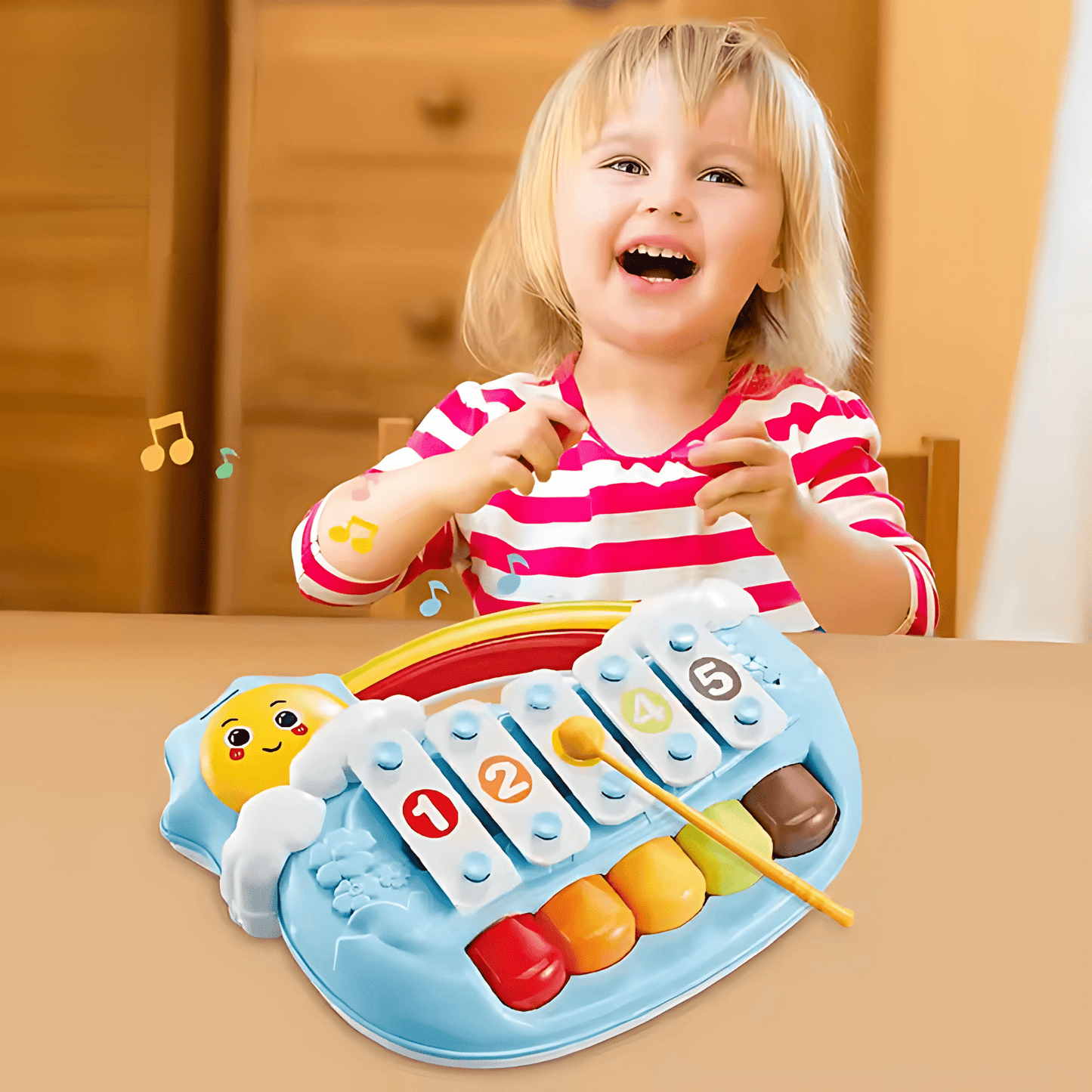 2 - in - 1 Music Forest Piano Toy – 8 - Key - Twisoo