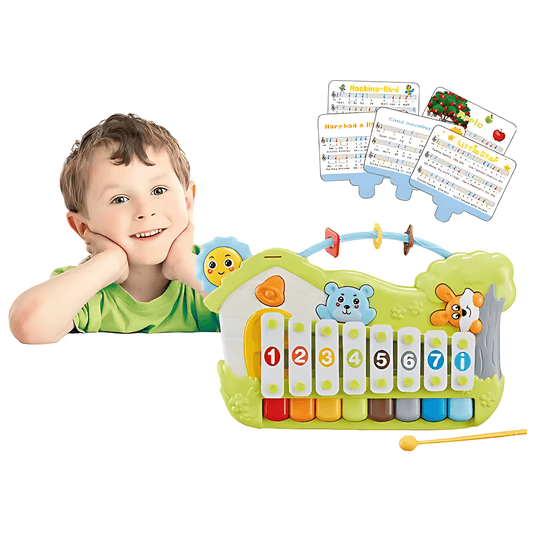 2 - in - 1 Music Forest Piano Toy – 8 - Key Educational Keyboard - Twisoo