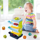 2 - in - 1 Playset with Race Track Shape Sorter &amp; Rolling Ball Piano(Green) - Twisoo