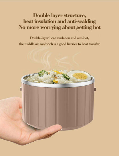 2 - Tier Stainless Steel Lunch Box for Office - Twisoo