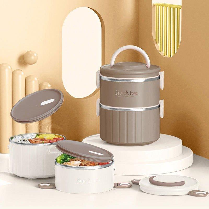 2 - Tier Stainless Steel Lunch Box for Office - Twisoo