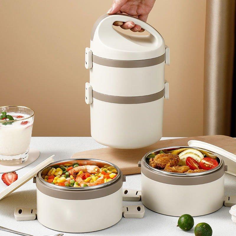 2 - Tier Stainless Steel Lunch Box with Insulated Bag for Office Use 🍱✨ - Twisoo