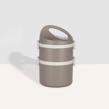 2 - Tier Stainless Steel Lunch Box with Insulated Bag for Office Use 🍱✨ - Twisoo