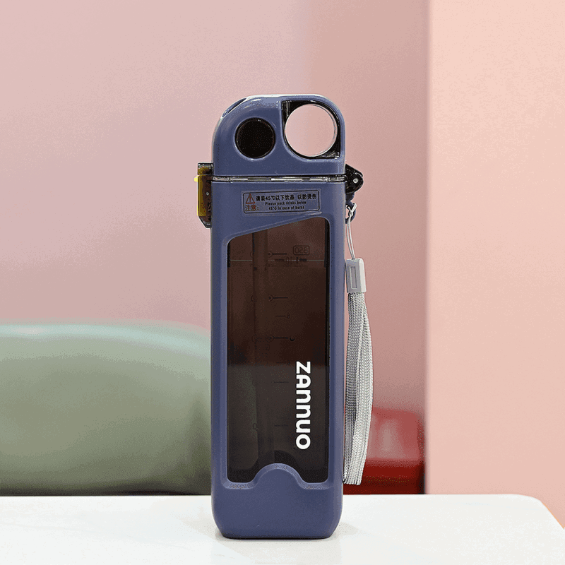 300 ML Flat Portable Outdoor Sports Bottle for Office & Gym - Twisoo