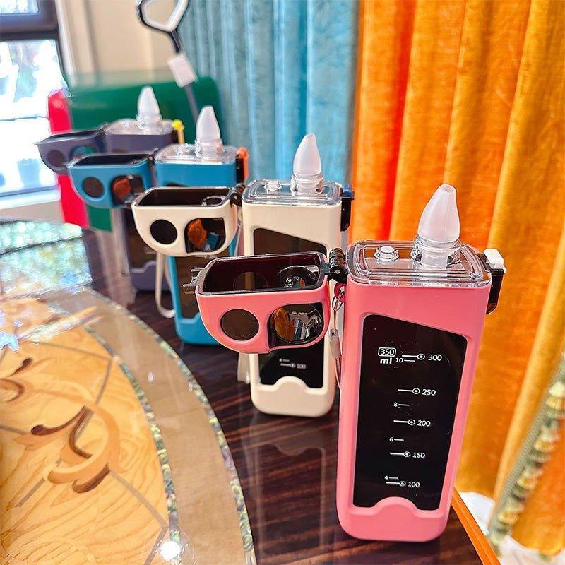 300 ML Flat Portable Outdoor Sports Bottle for Office & Gym - Twisoo