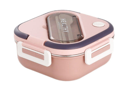 304 Bento Lunchbox with 2 Compartment with Spoons for Teenagers and Adults - Twisoo