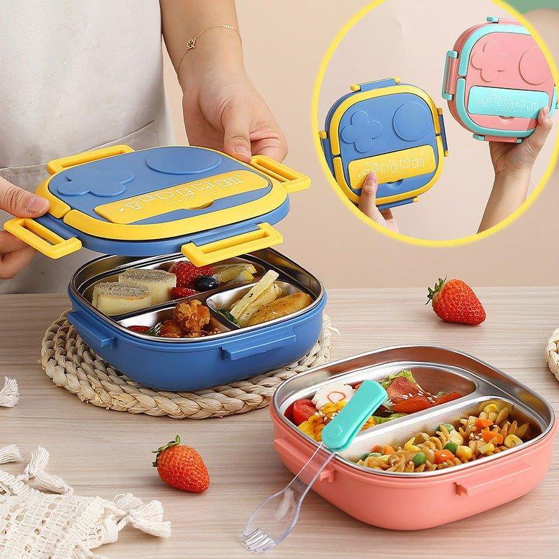 304 Portable - Stainless Steel Lunch Box with 2 Compartment for Kids - Twisoo