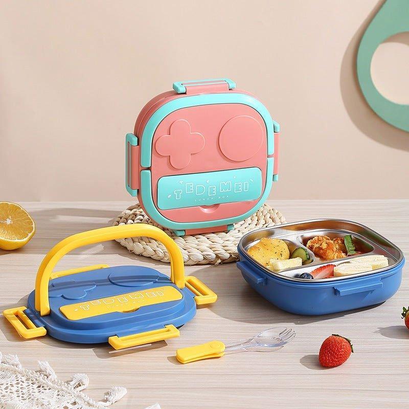 304 Portable - Stainless Steel Lunch Box with 2 Compartment for Kids - Twisoo