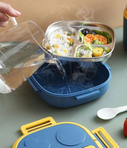 304 Portable - Stainless Steel Lunch Box with 2 Compartment for Kids - Twisoo