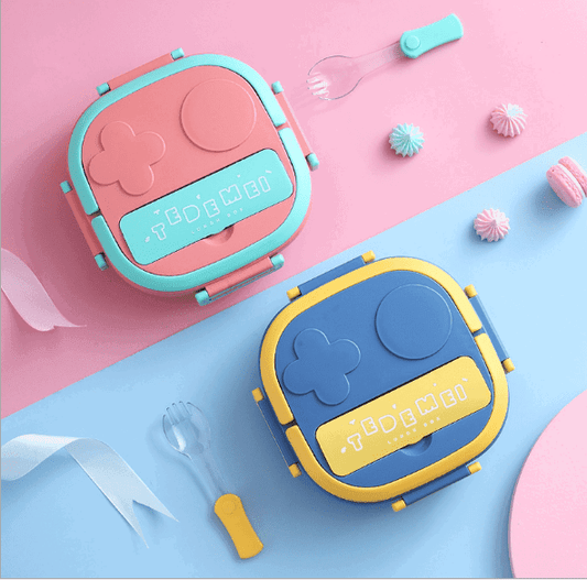 304 Portable - Stainless Steel Lunch Box with 3 Compartment for Kids - Twisoo