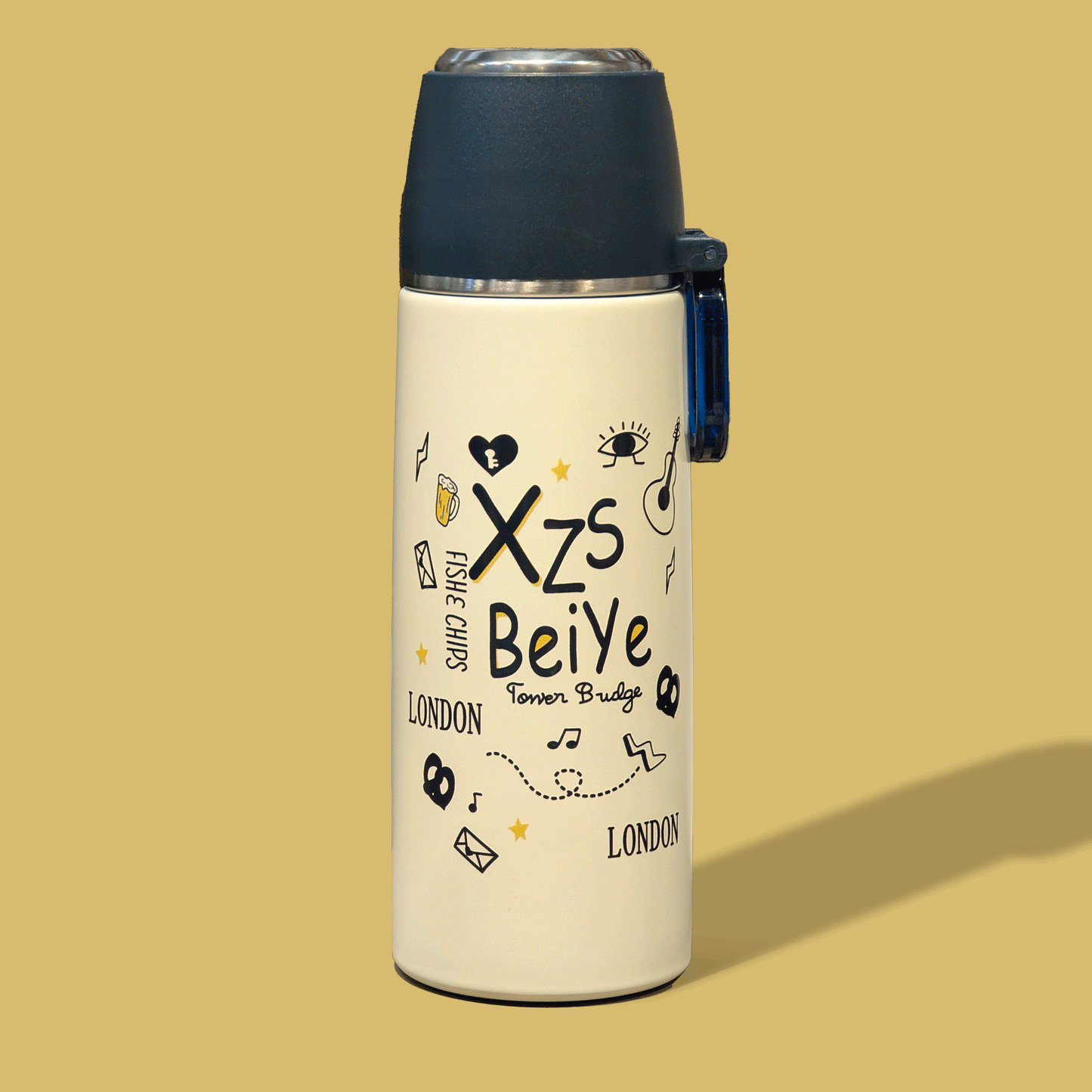 304 Stainless Steel Double Wall Vacuum Thermal Flask Bottle for Gym & Office - Twisoo