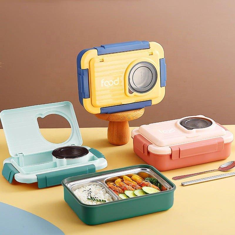 4 Compartment Bento - Steel Lunch Box for Teenagers and Adults - Twisoo