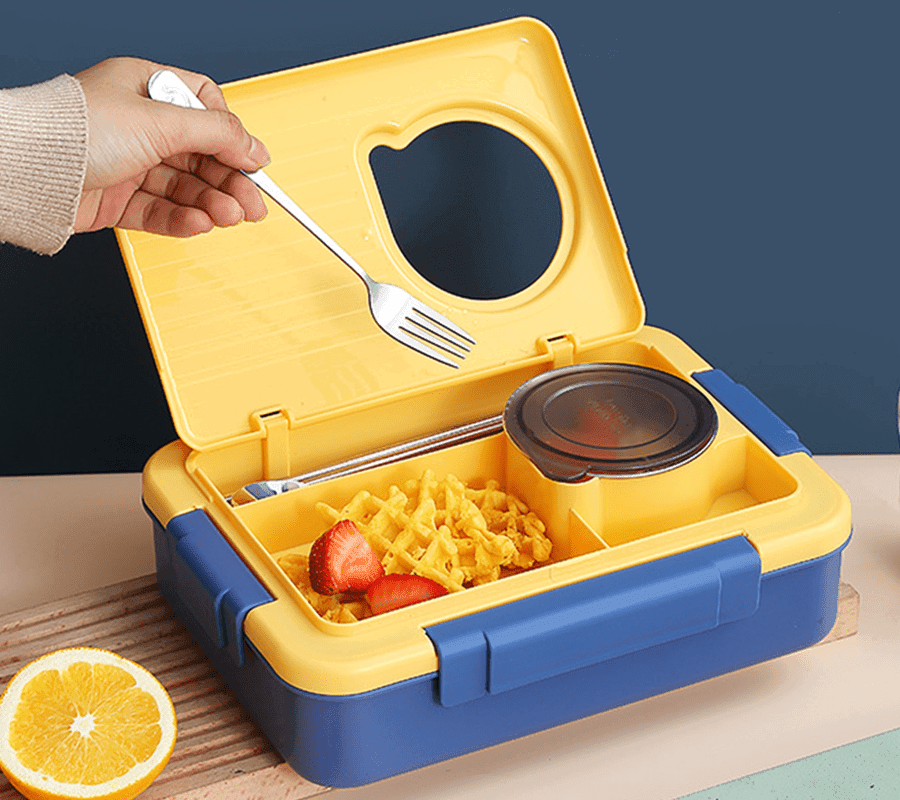 4 Compartment Bento - Steel Lunch Box for Teenagers and Adults - Twisoo