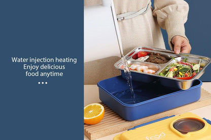 4 Compartment Bento - Steel Lunch Box for Teenagers and Adults - Twisoo