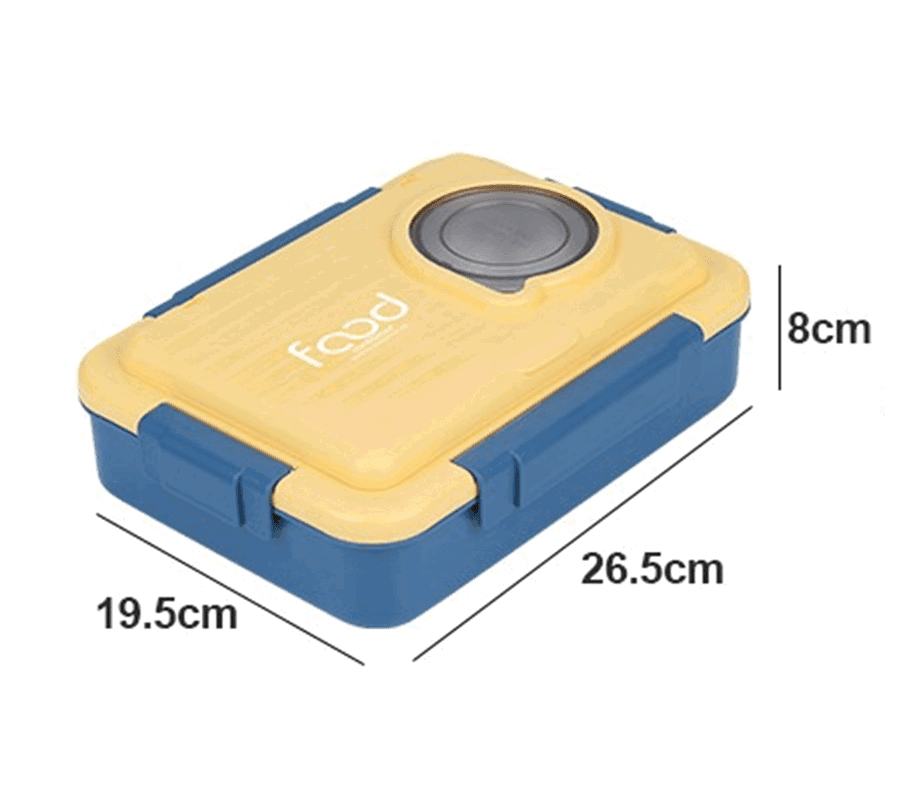 4 Compartment Bento - Steel Lunch Box for Teenagers and Adults - Twisoo