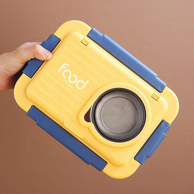 4 Compartment Bento - Steel Lunch Box for Teenagers and Adults - Twisoo