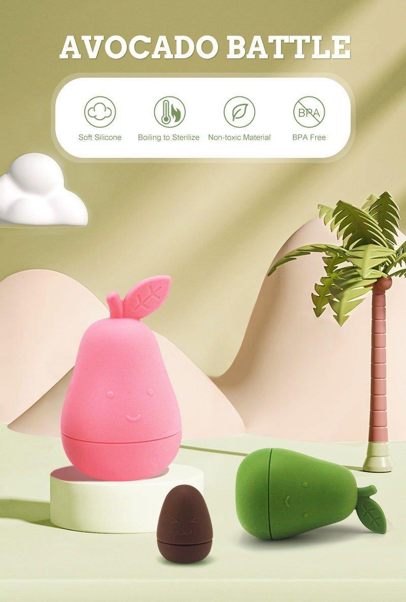 4 PCS Silicon Avocado - Stack Toy Set for Babies - Twisoo