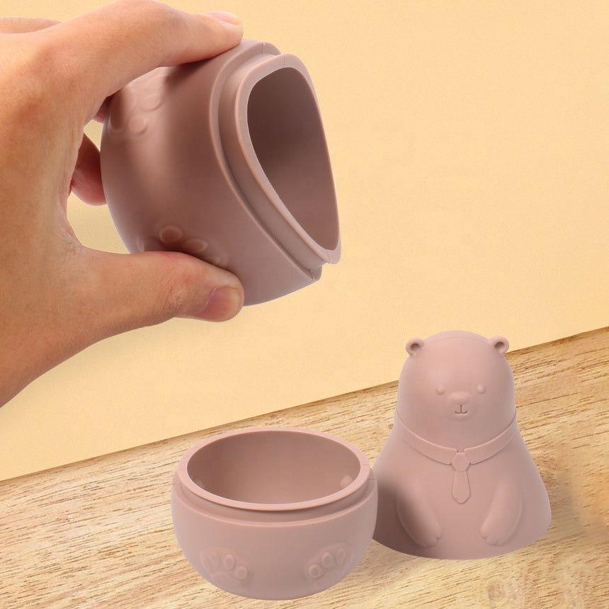 4 PCS Silicon Bear - Stack Toy Set for Babies - Twisoo