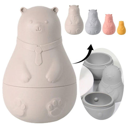 4 PCS Silicon Bear - Stack Toy Set for Babies - Twisoo