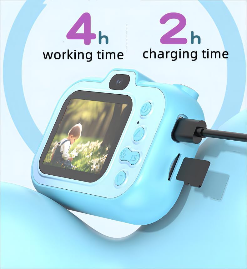 3D Cartoon Kids Digital Camera with Tripod