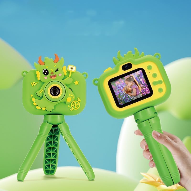 3D Cartoon Kids Digital Camera with Tripod