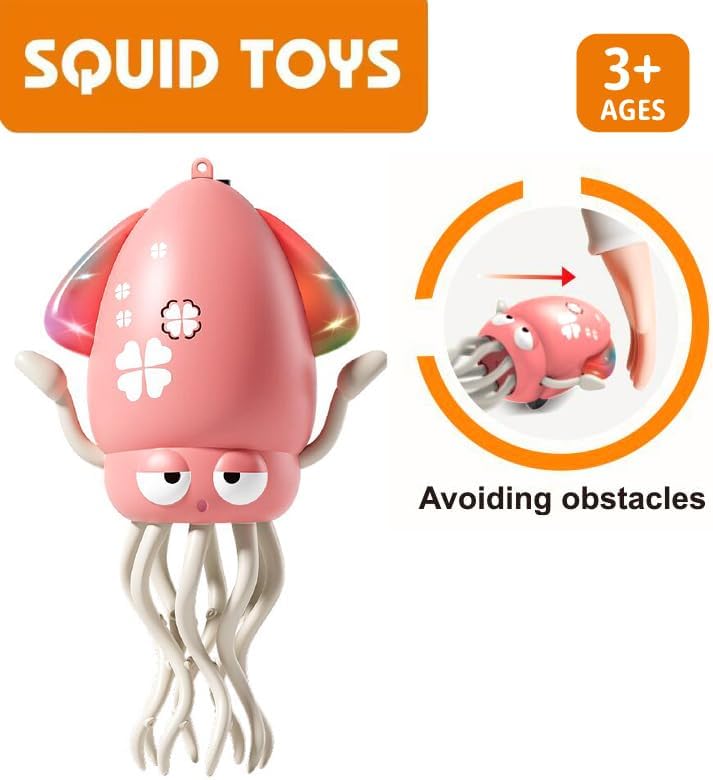 Electric Crawling Octopus Tummy Time Baby Toy