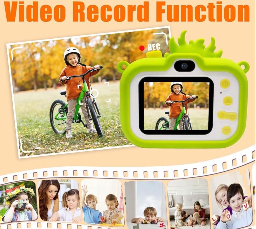 3D Cartoon Kids Digital Camera with Tripod