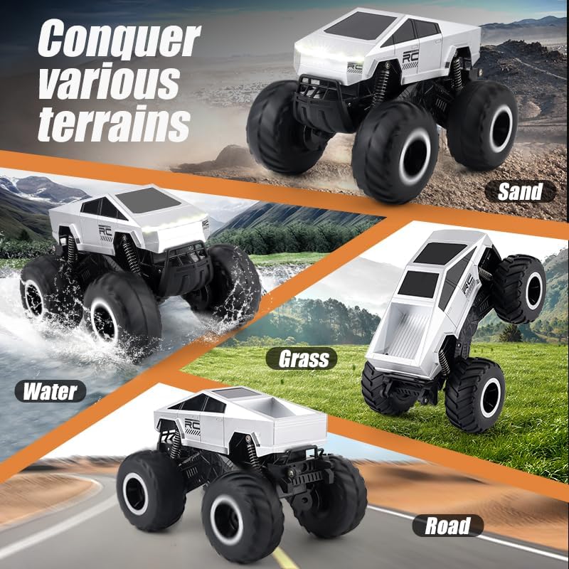 Remote Control Car with Big Wheels, 360° Rotation
