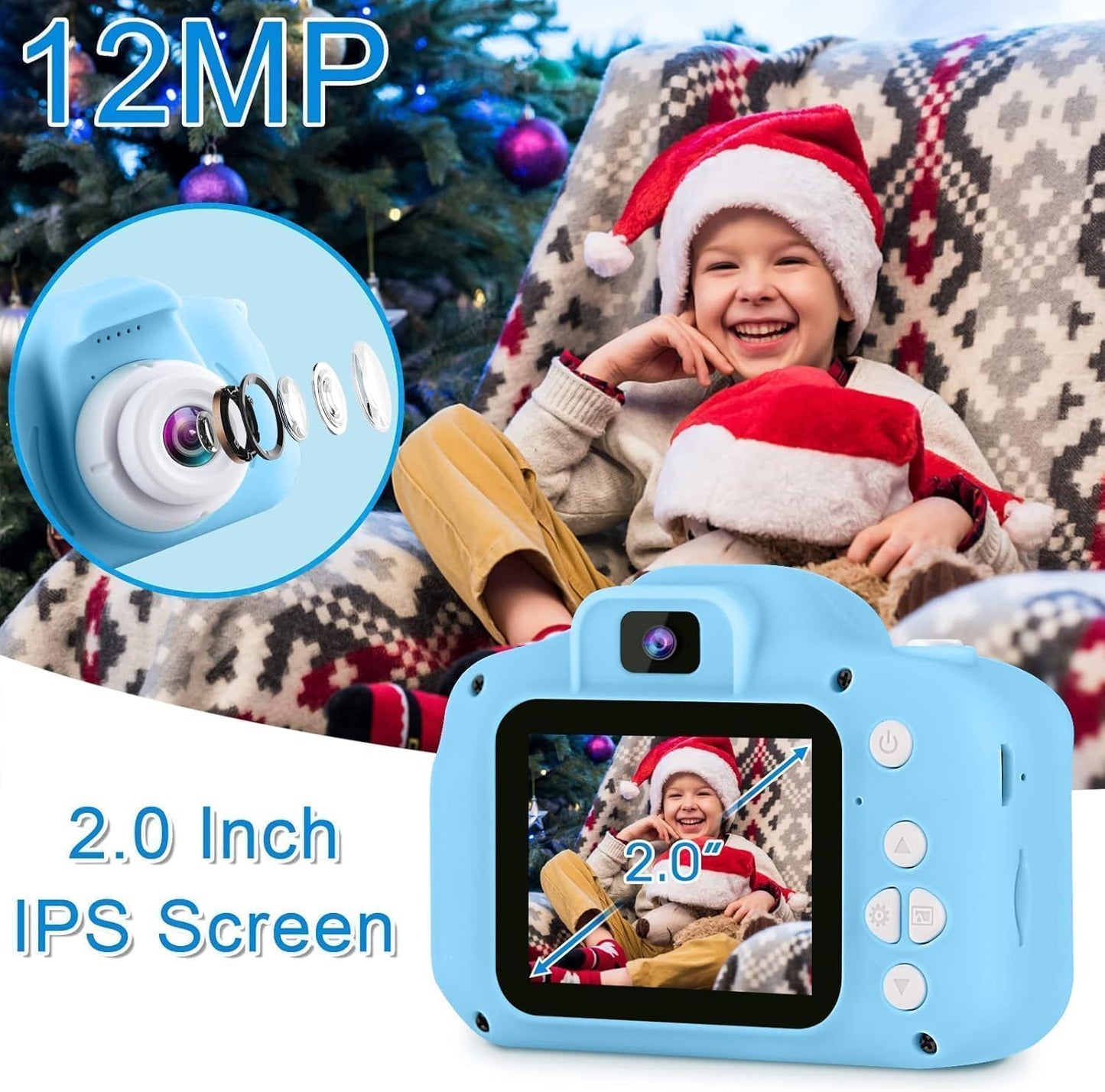3D Cartoon Kids Digital Camera with Tripod