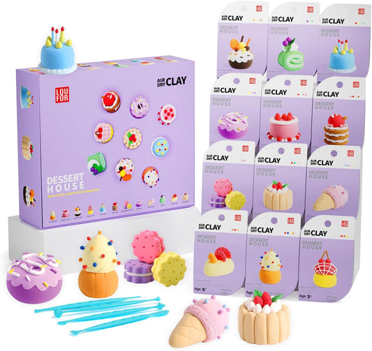 LOUFOR Air Dry Clay Kits - Modeling Clay for Kids
