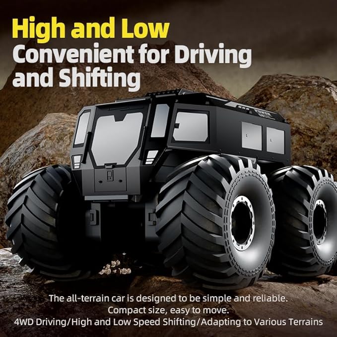 Off-Road All-Terrain Remote Control Car for Kids -Waterproof Stunt Vehicle