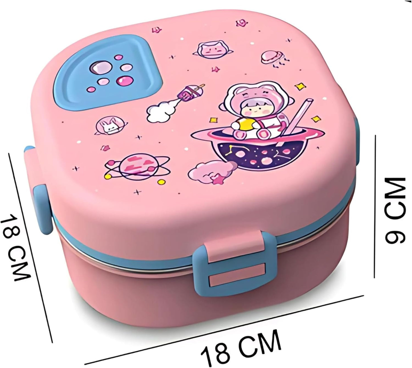 Bento Stainless Steel Lunch Box for Adults – 3 Compartment
