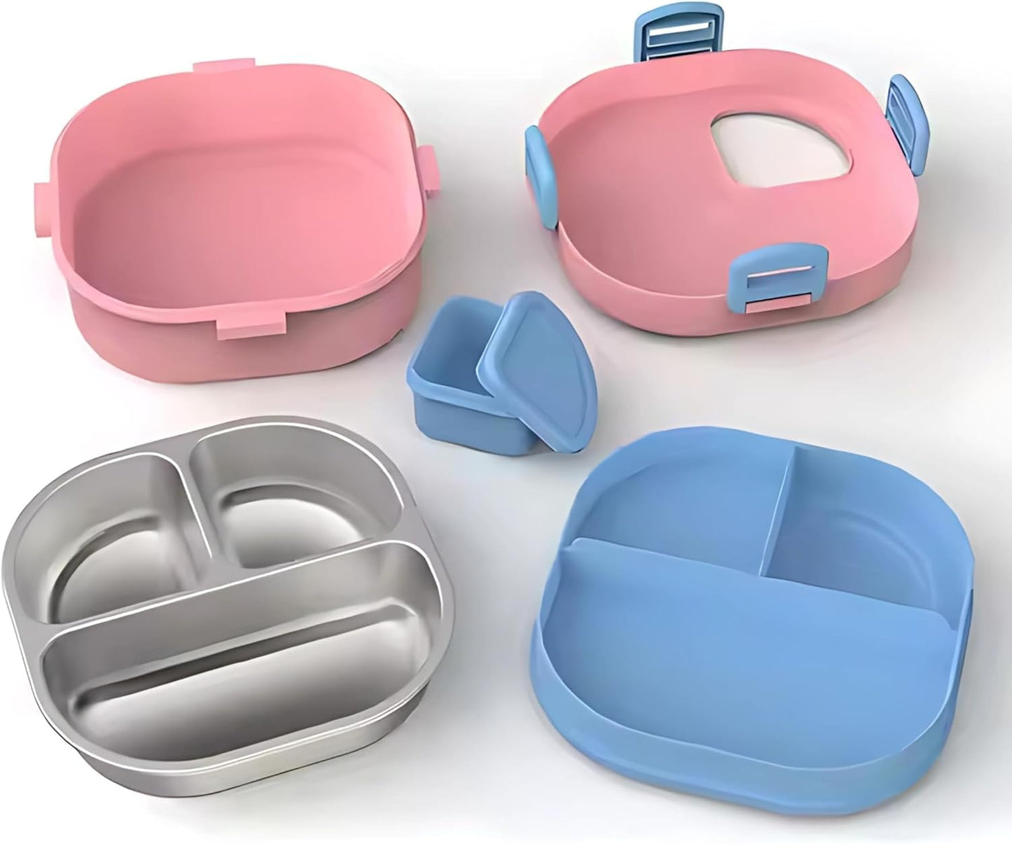 Bento Stainless Steel Lunch Box for Adults – 3 Compartment