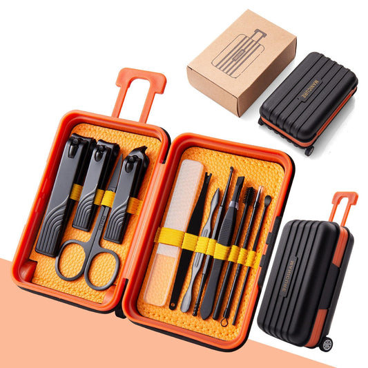 12-in-1 Stainless Steel Manicure Set – Portable Nail Clippers &amp; Beauty Tools Kit