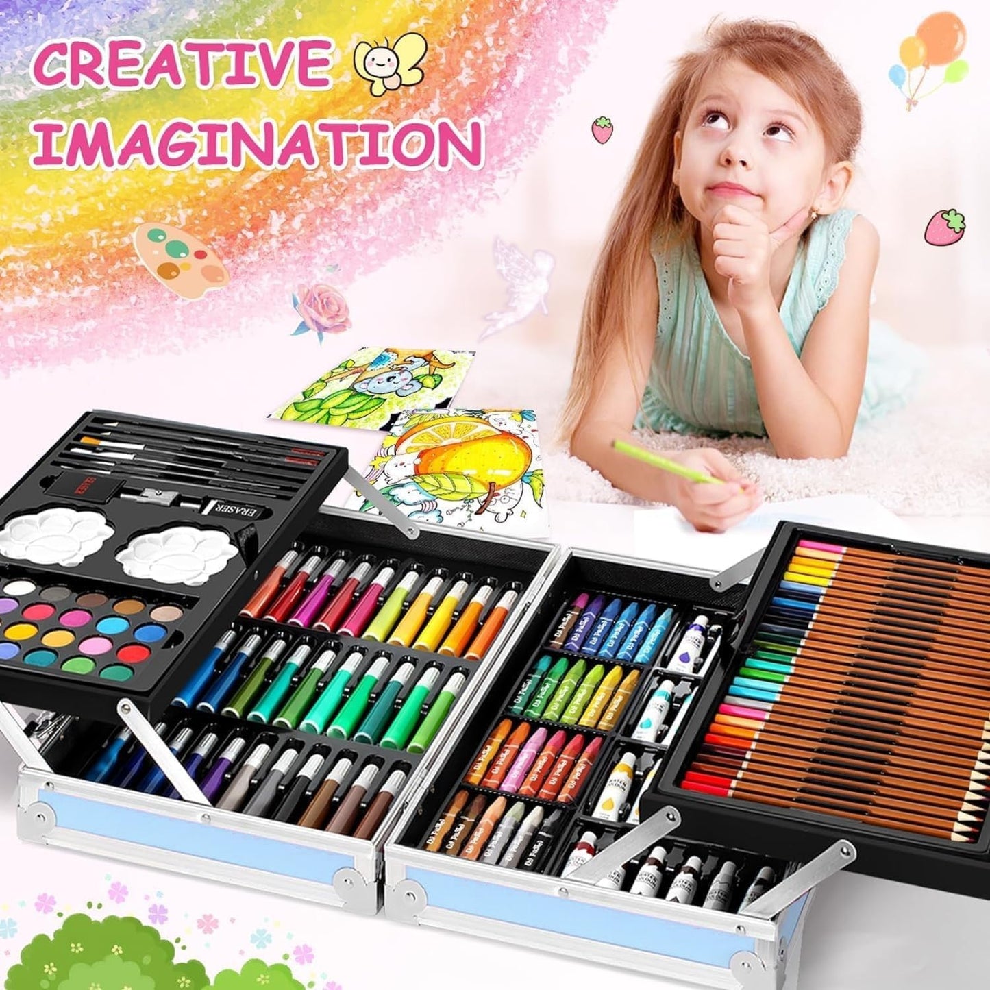 Premium Deluxe Art Set with Aluminum Case