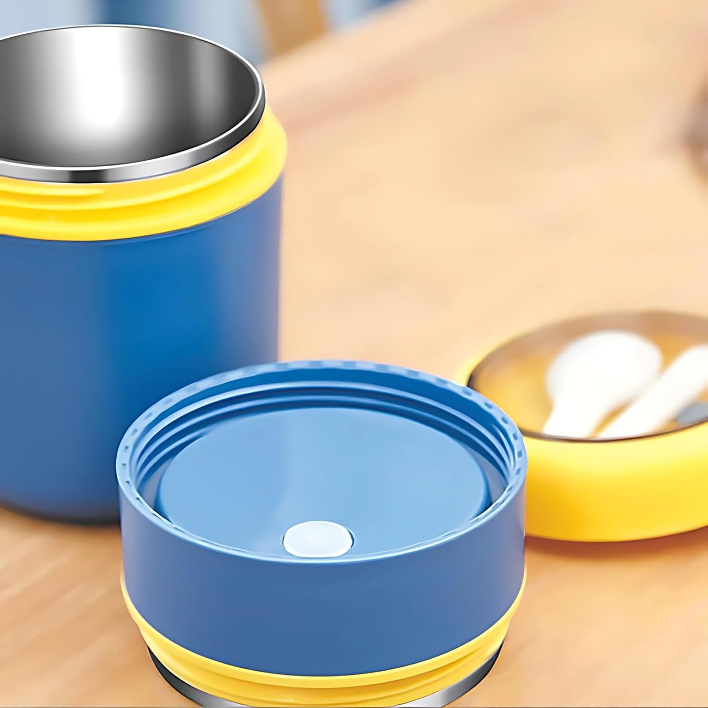 Double Soup Bowl Insulated Lunch Container -Leak Proof Airtight Food Jar