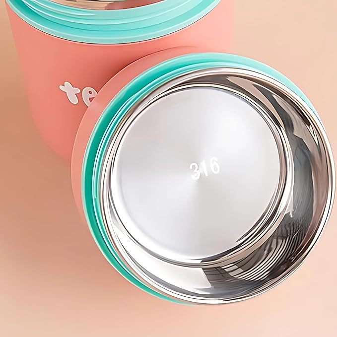 Double Soup Bowl Insulated Lunch Container -Leak Proof Airtight Food Jar