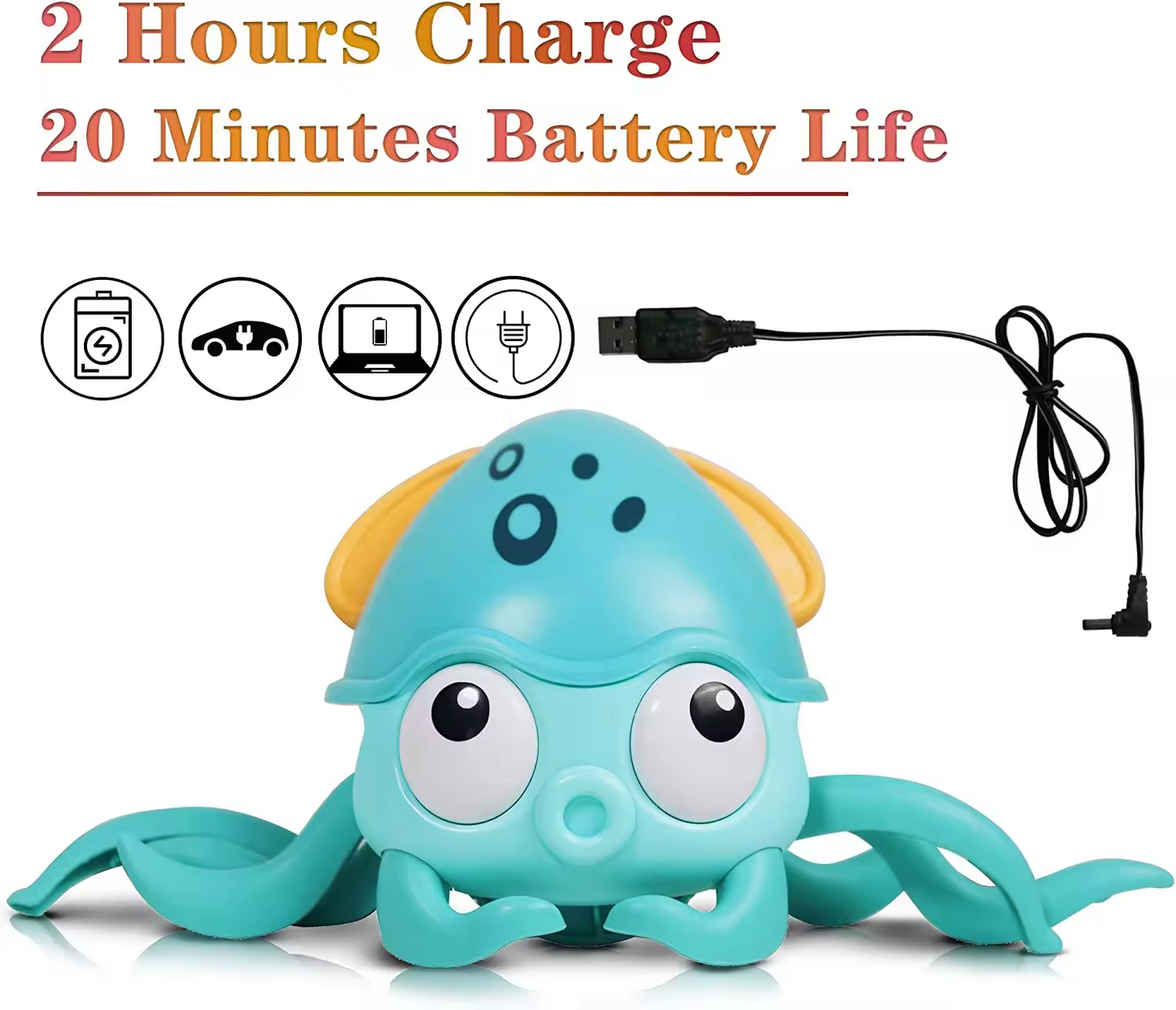Rechargeable Dancing Octopus Toy for Babies