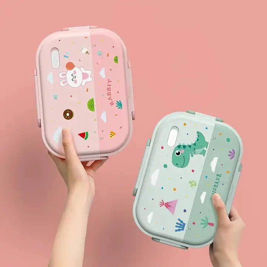 Kids Bento Lunch Box with Insulated Carry Bag