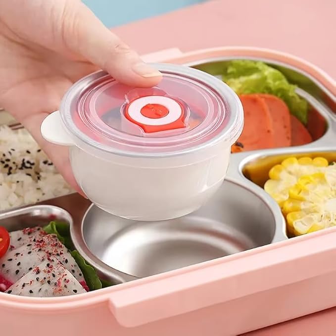 Kids Bento Lunch Box with Insulated Carry Bag
