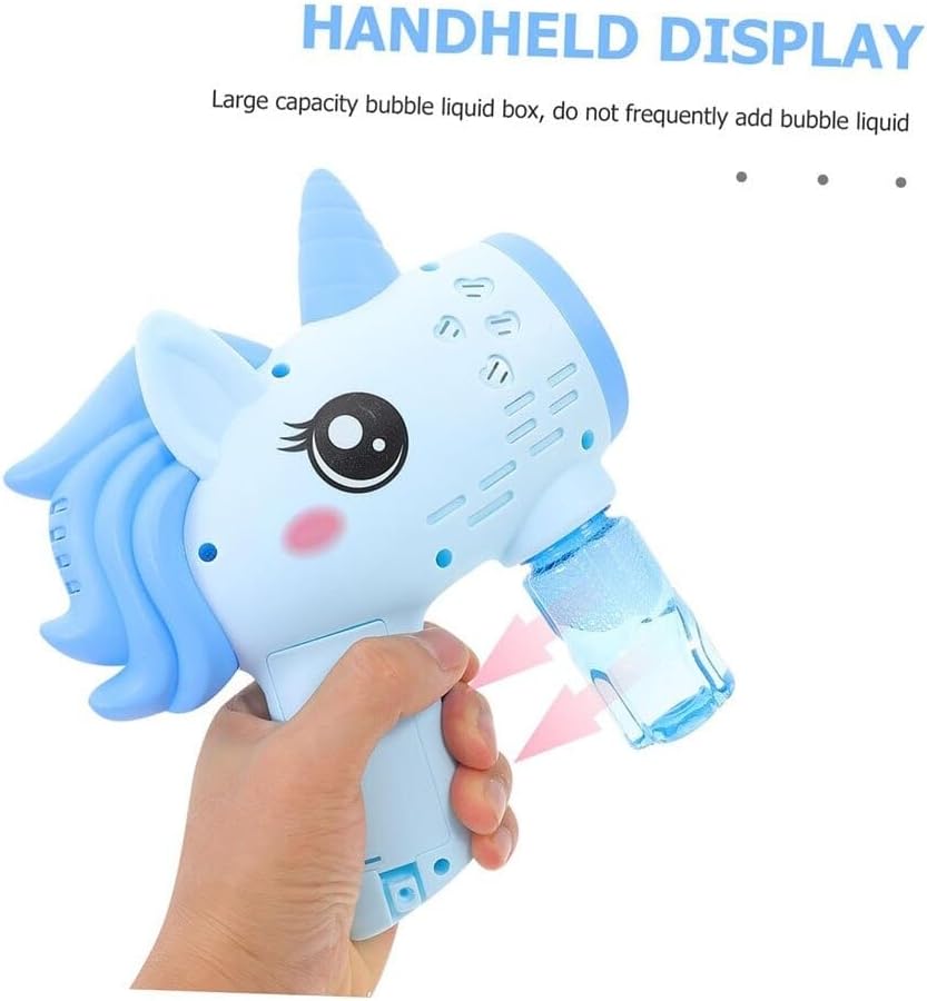 Kids Unicorn Bubble Machine Gun – Pack of 2(Blue+Pink)